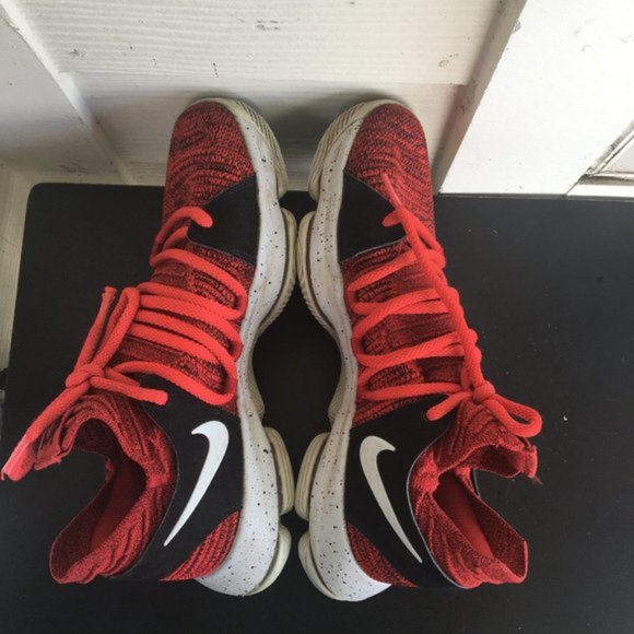 Nike Men's Zoom Kevin Durant KD 10 Red Velvet Basketball Shoes Sneakers size 8.5 - Picture 5 of 15